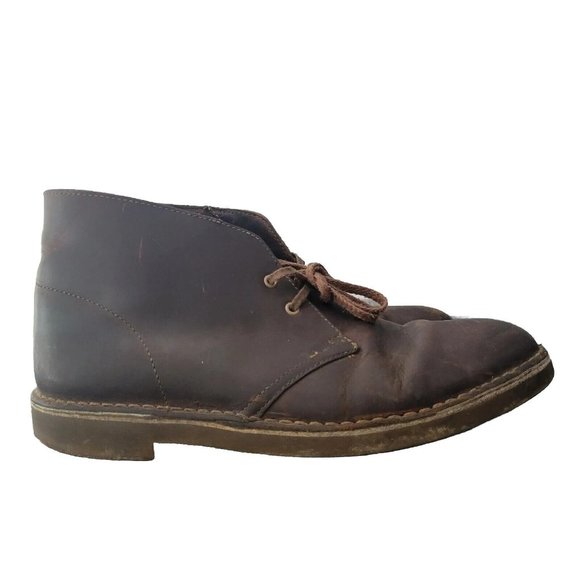 Clarks Leather Chukka Desert Boots 2 Eye 15522 Mens Size 8.5 M - Picture 1 of 6